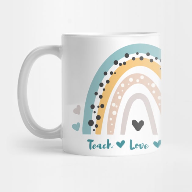 Teach ♥️ Love ♥️ Interest - Rainbow 🌈 style  | valentine day ♥️ by Samira.Store